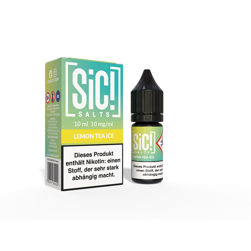 SIC Nikotinsalz - Lemon Tea Ice -10ml Liquid 10mg