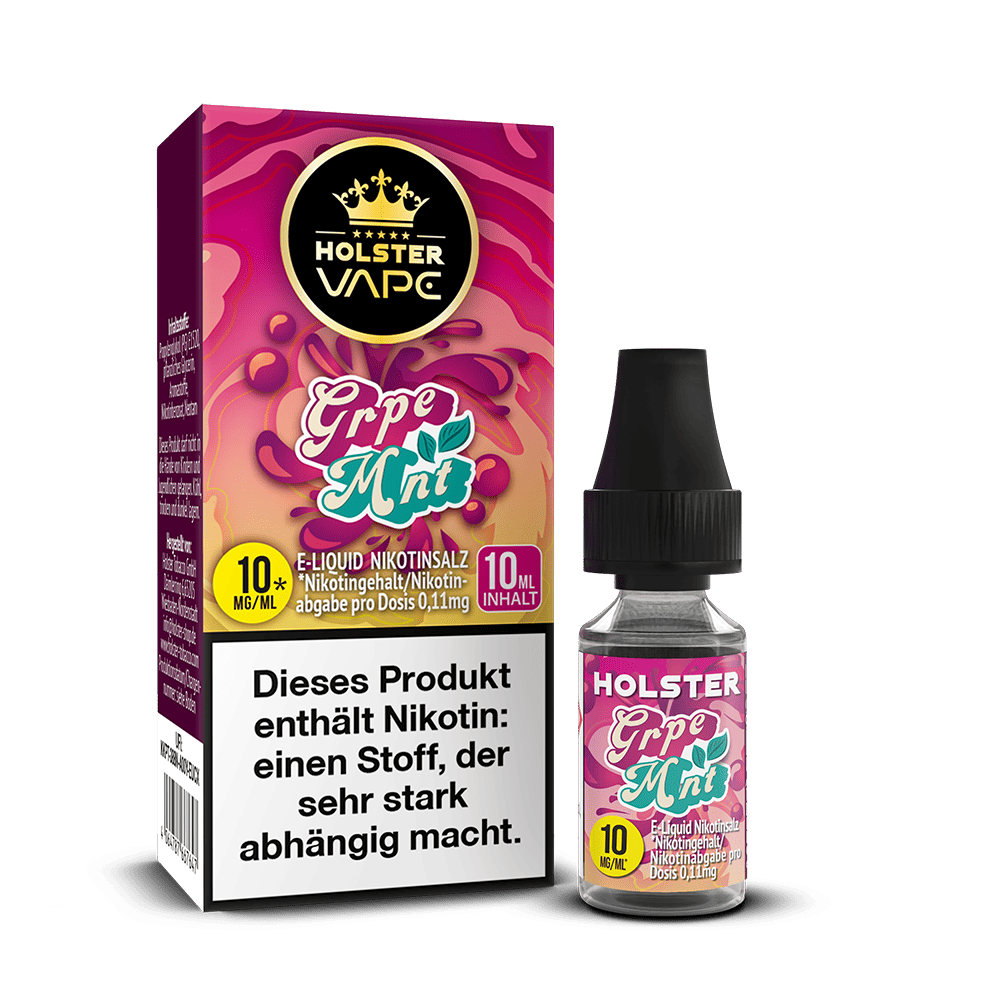 Holster Nikotinsalz - Grpe Mnt - Liquid 10mg 10ml