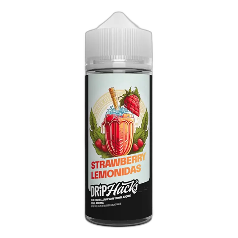 Drip Hacks Longfill - Strawberry Lemonidas - 10ml Aroma in 120ml Flasche