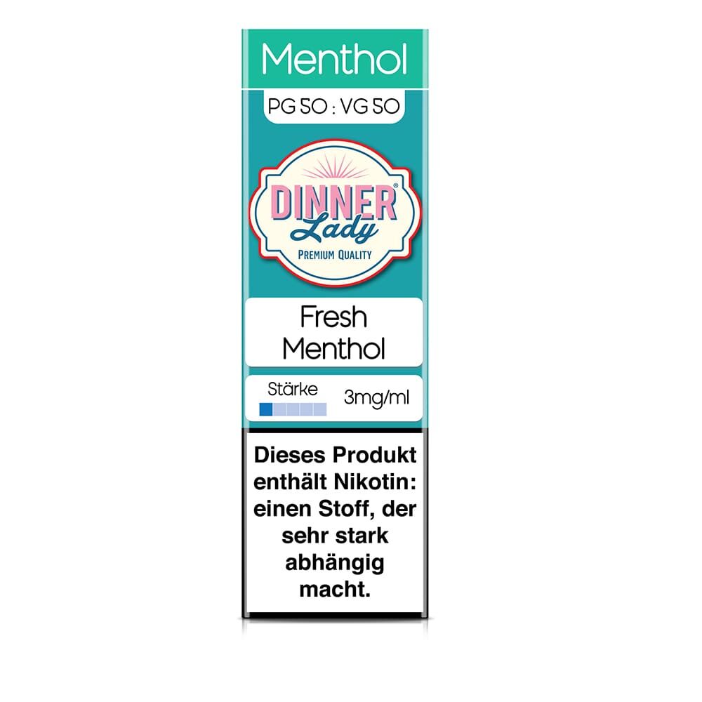 Dinner Lady Liquid - Fresh Menthol - 50/50 10ml 3mg