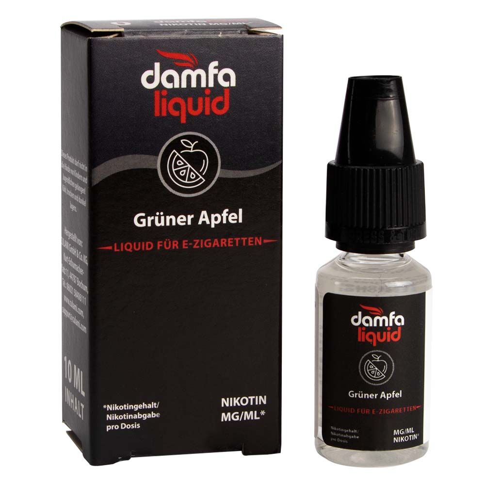 damfaliquid Grüner Apfel V2 0mg 10ml
