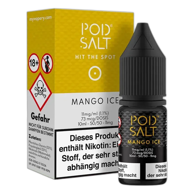 Pod Salt Core Nikotinsalz - Mango Ice - 10ml Liquid 11mg Pod Salt Core Nikotinsalz - Mango Ice - 10ml Liquid 11mg