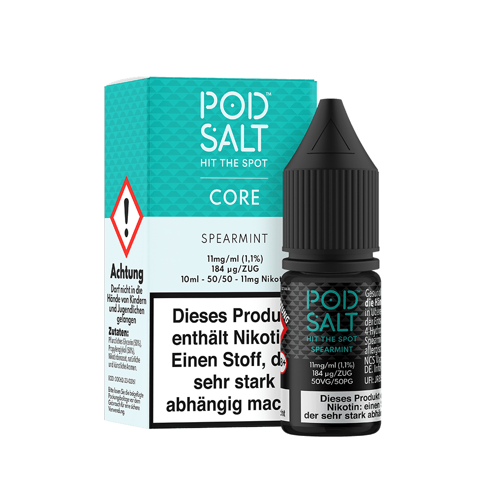 Pod Salt Core Nikotinsalz - Spearmint - Liquid 11mg 10ml Pod Salt Core Nikotinsalz - Spearmint - Liquid 11mg 10ml