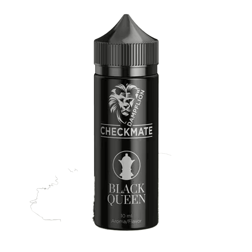 Dampflion Checkmate Longfill - Black Queen - 10ml Aroma in 120ml Flasche