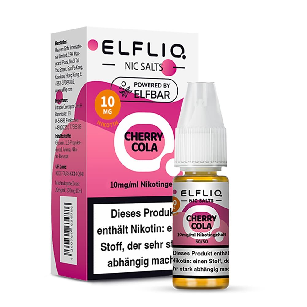 Elfliq by Elfbar Nikotinsalz - Cherry Cola - Liquid 10mg 10ml