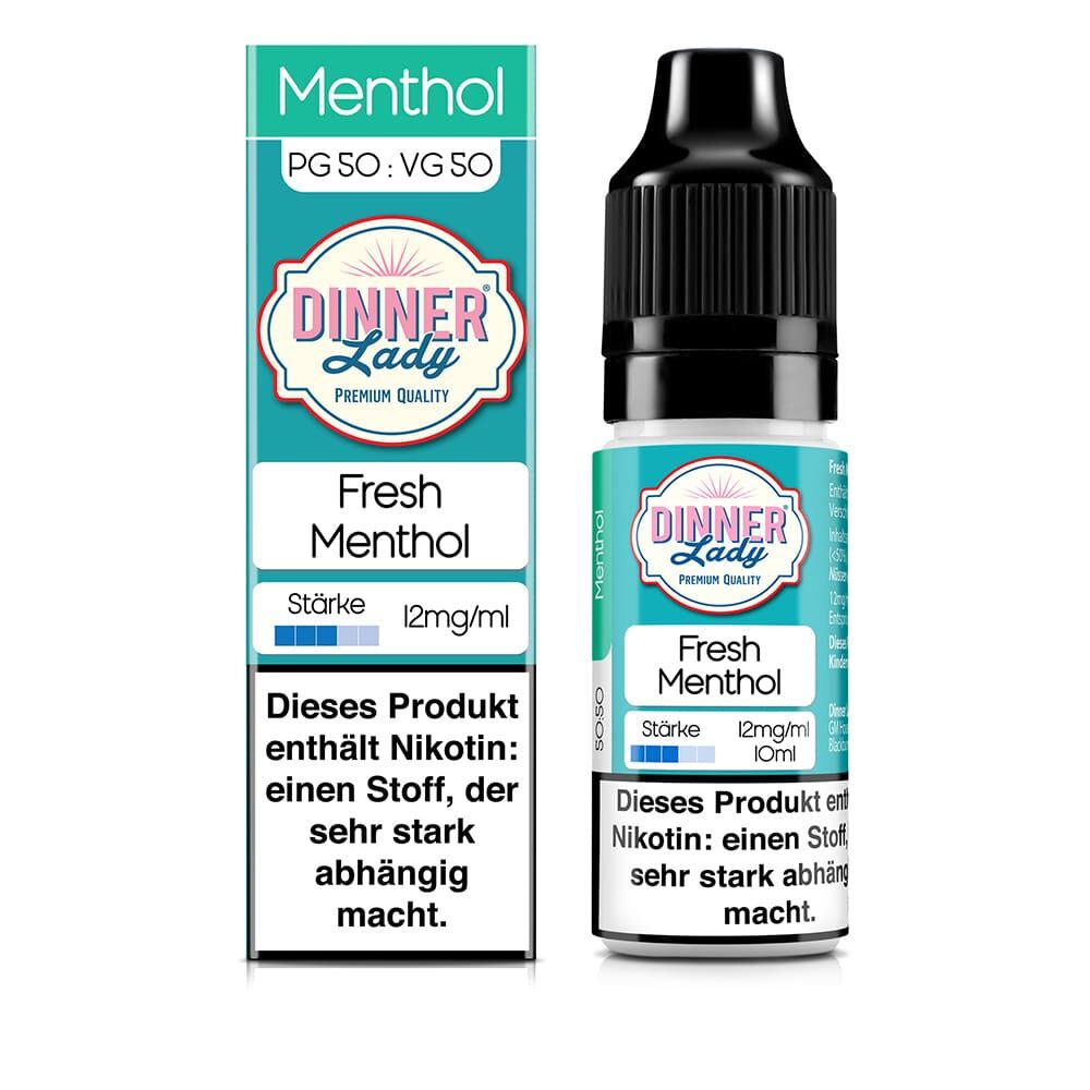 Dinner Lady Liquid - Fresh Menthol - 50/50 10ml 12mg
