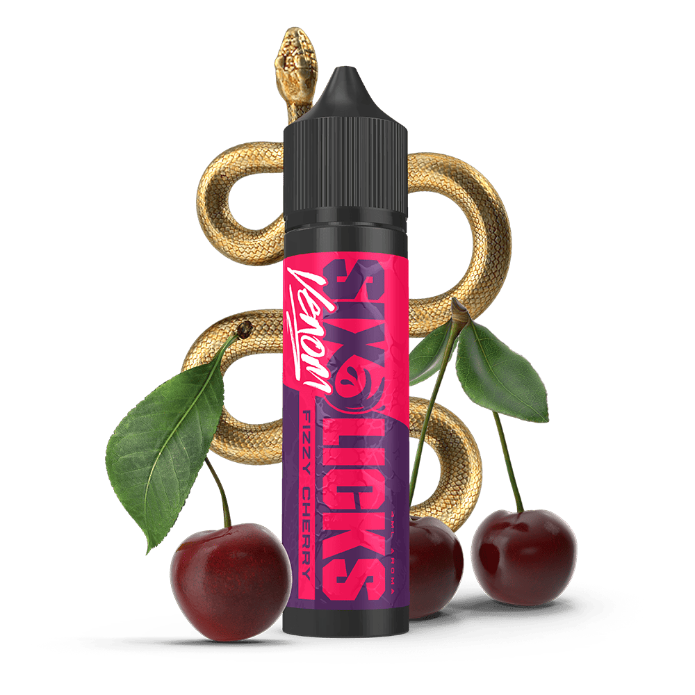 Six Licks Venom Longfill - Fizzy Cherry - 4ml in 60ml Flasche Six Licks Venom Longfill - Fizzy Cherry - 4ml in 60ml Flasche