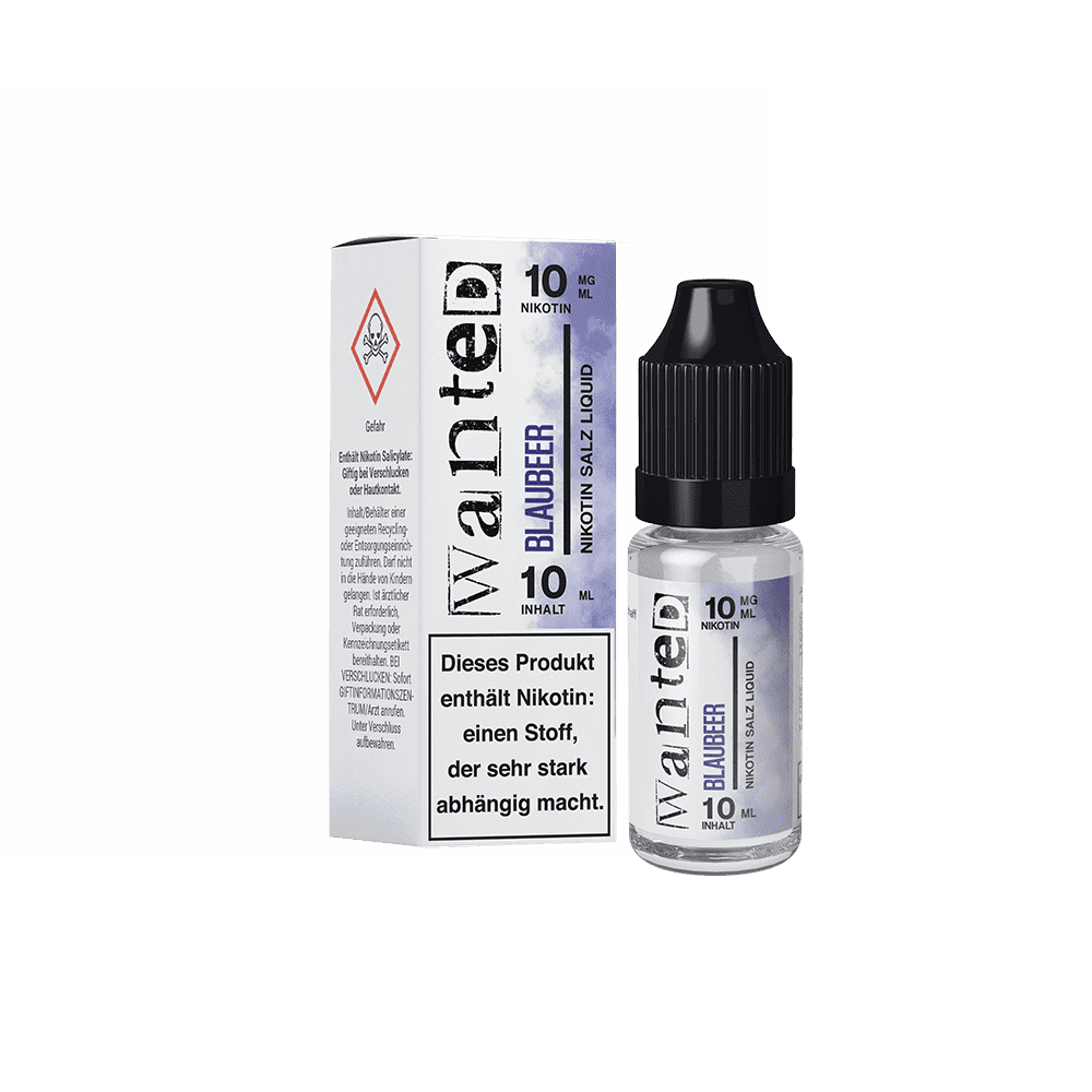 Wanted Nikotinsalz - Blaubeer - Overdosed 10ml Liquid 10mg