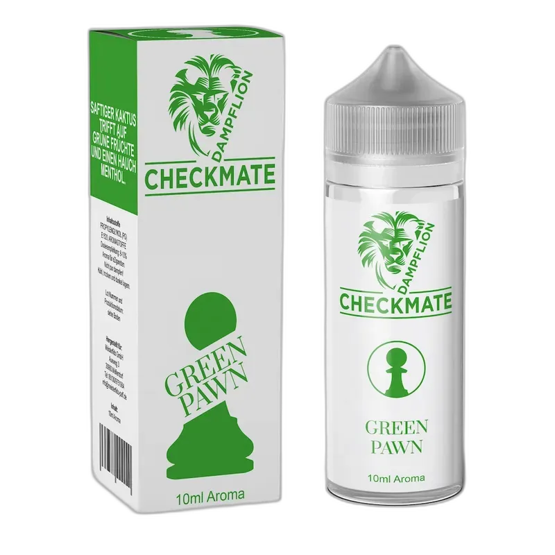 Dampflion Checkmate Longfill - Green Pawn - 10ml Aroma in 120ml Flasche