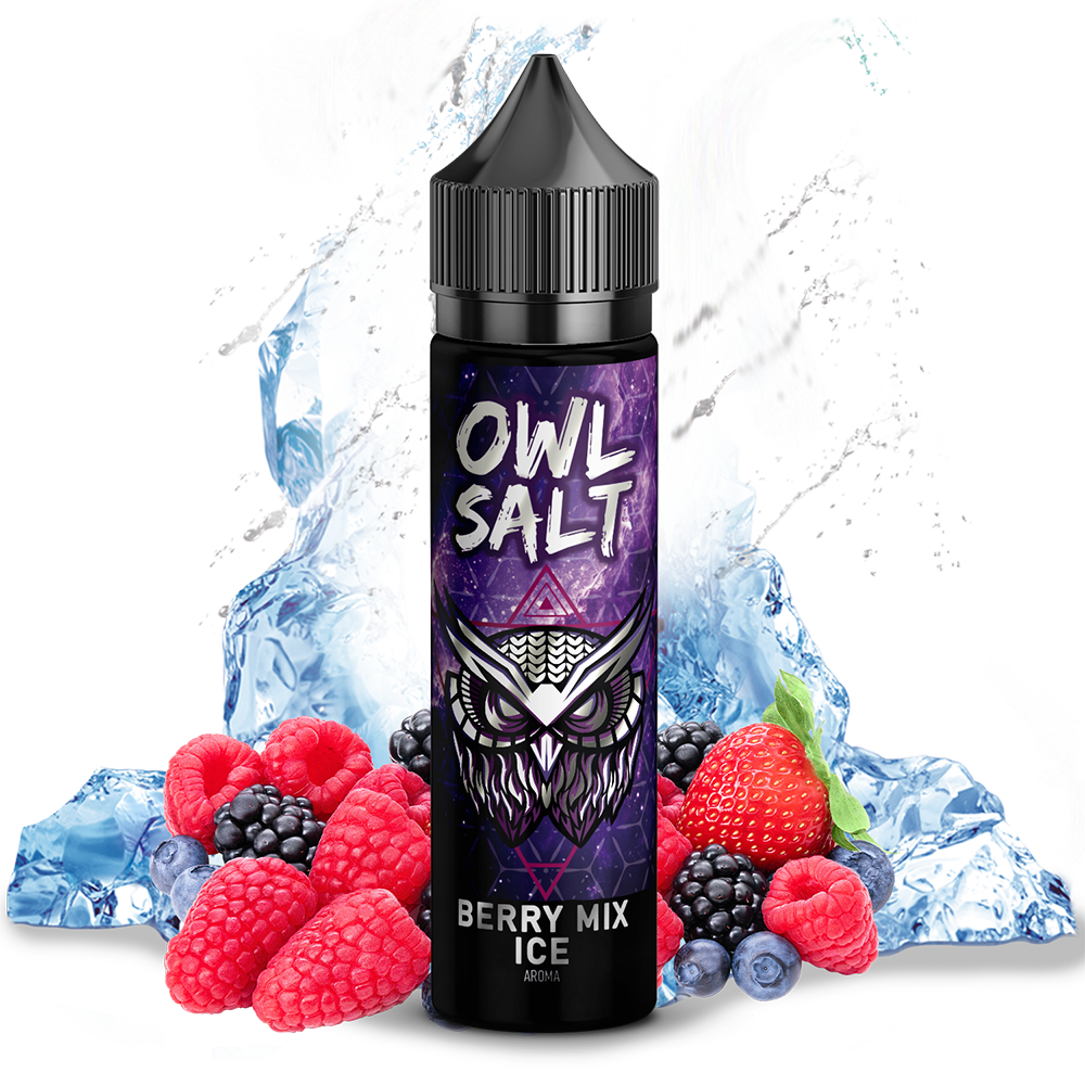OWL Salt Aroma Longfill - Berry Mix Ice - 10ml in 60ml Flasche