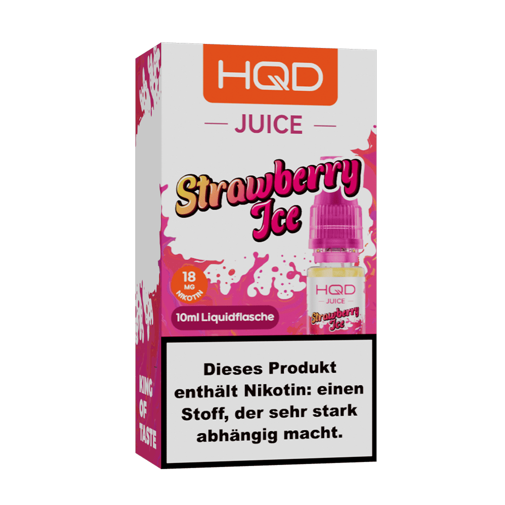 HQD Juice Nikotinsalz - Strawberry Ice - 10ml Liquid 18mg