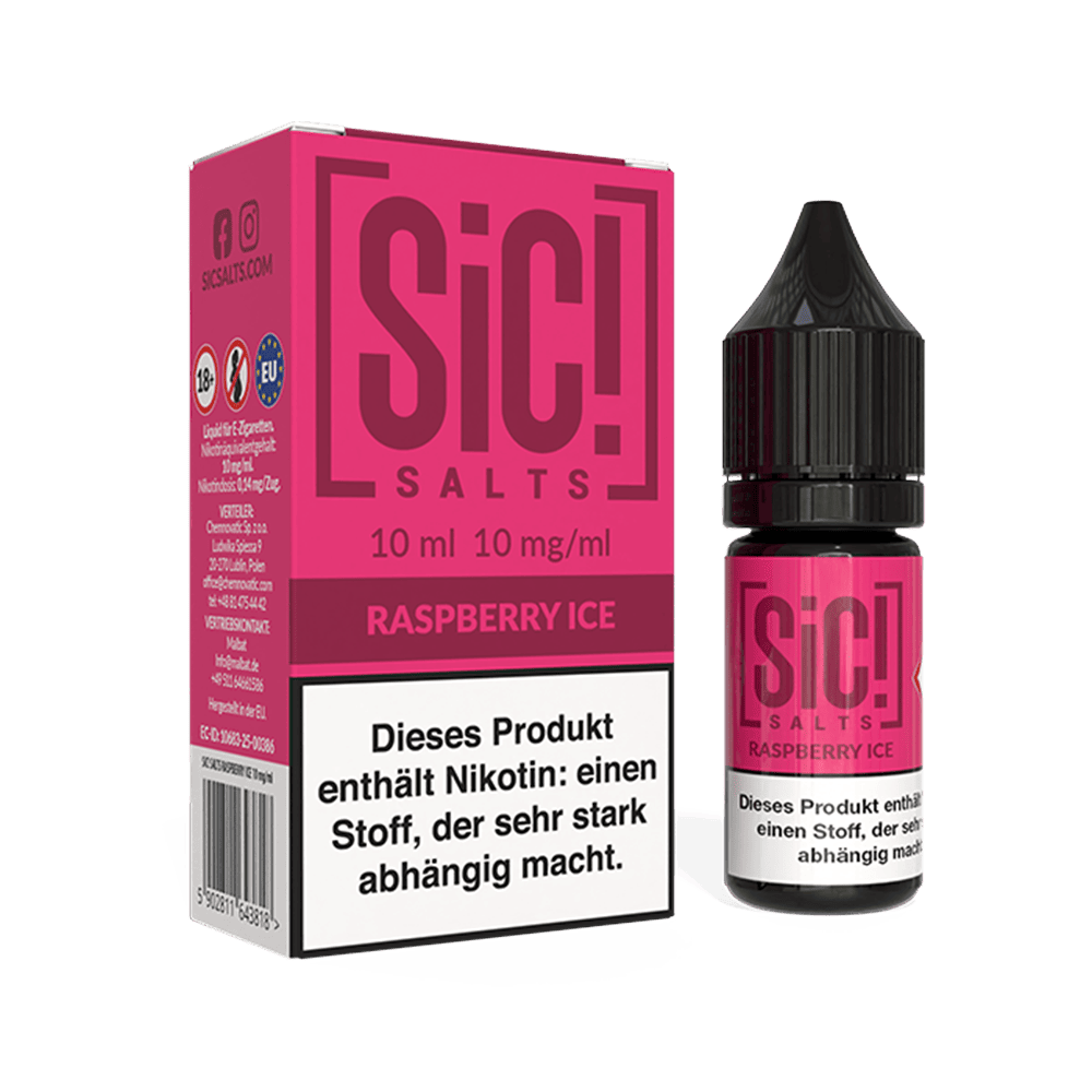 SIC Nikotinsalz - Raspberry Ice -10ml Liquid 10mg