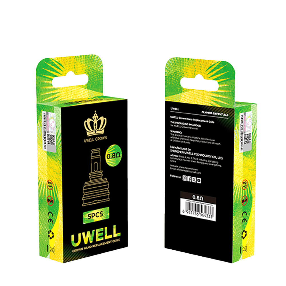 Uwell Crown Nano MTL 0,8 Ohm Verdampferkopf (Crown Nano Tank) Uwell Crown Nano MTL 0,8 Ohm Verdampferkopf (Crown Nano Tank)