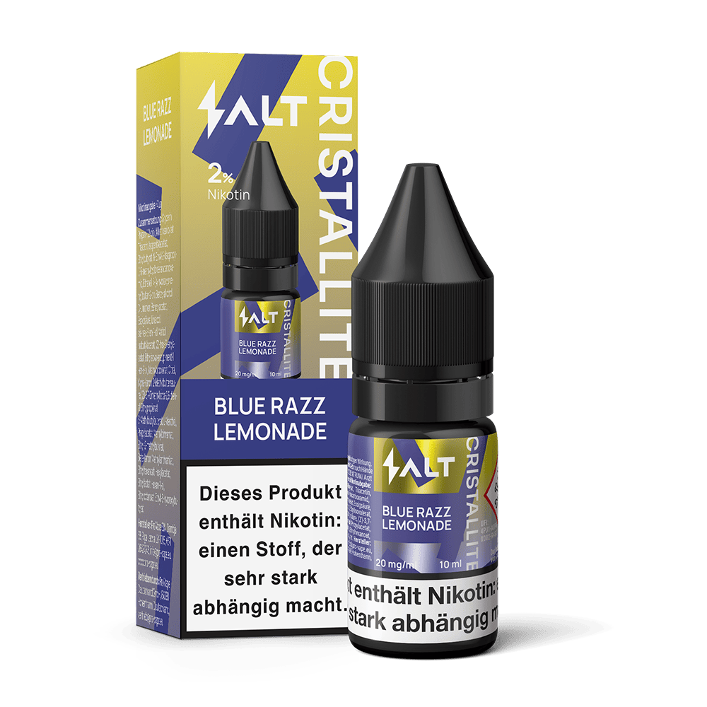 SALT Cristallite Nikotinsalz - Blue Razz Lemonade - 10ml Liquid 20mg SALT Cristallite Nikotinsalz - Blue Razz Lemonade - 10ml Liquid 20mg