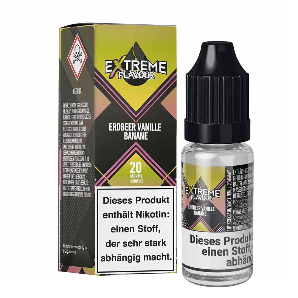 Extreme Flavour - Erdbeer Vanille Banane - 20mg 10ml Hybrid-Nikotinsalzliquid