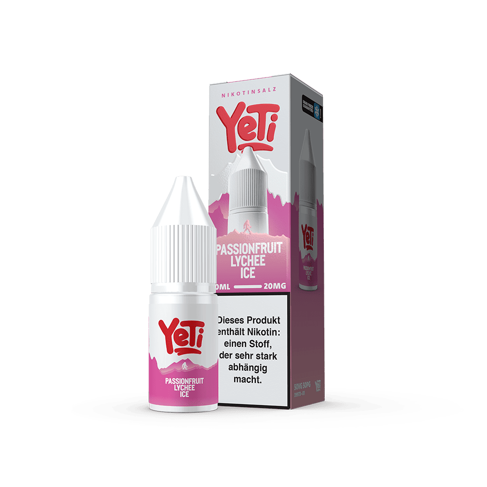 Yeti Summit Nikotinsalz - Passionfruit Lychee Ice - Overdosed 10ml Liquid 20mg