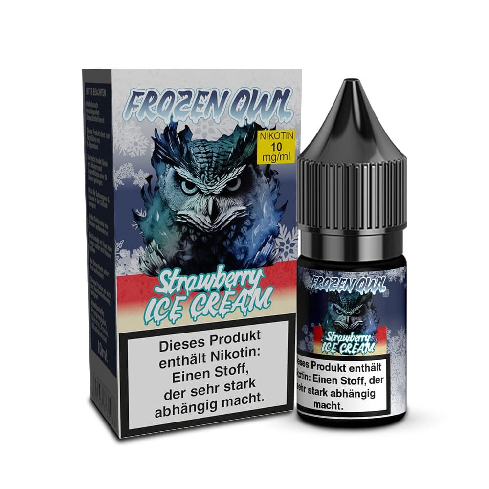 Frozen OWL Nikotinsalz - Strawberry Ice Cream - 10ml Liquid 10mg