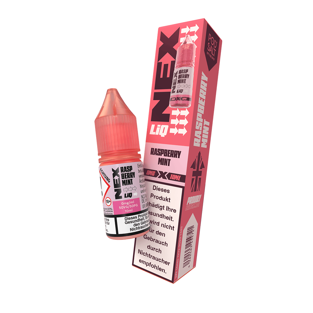Nex Liq Nikotinsalz - Raspberry Mint - 0mg Liquid 10ml