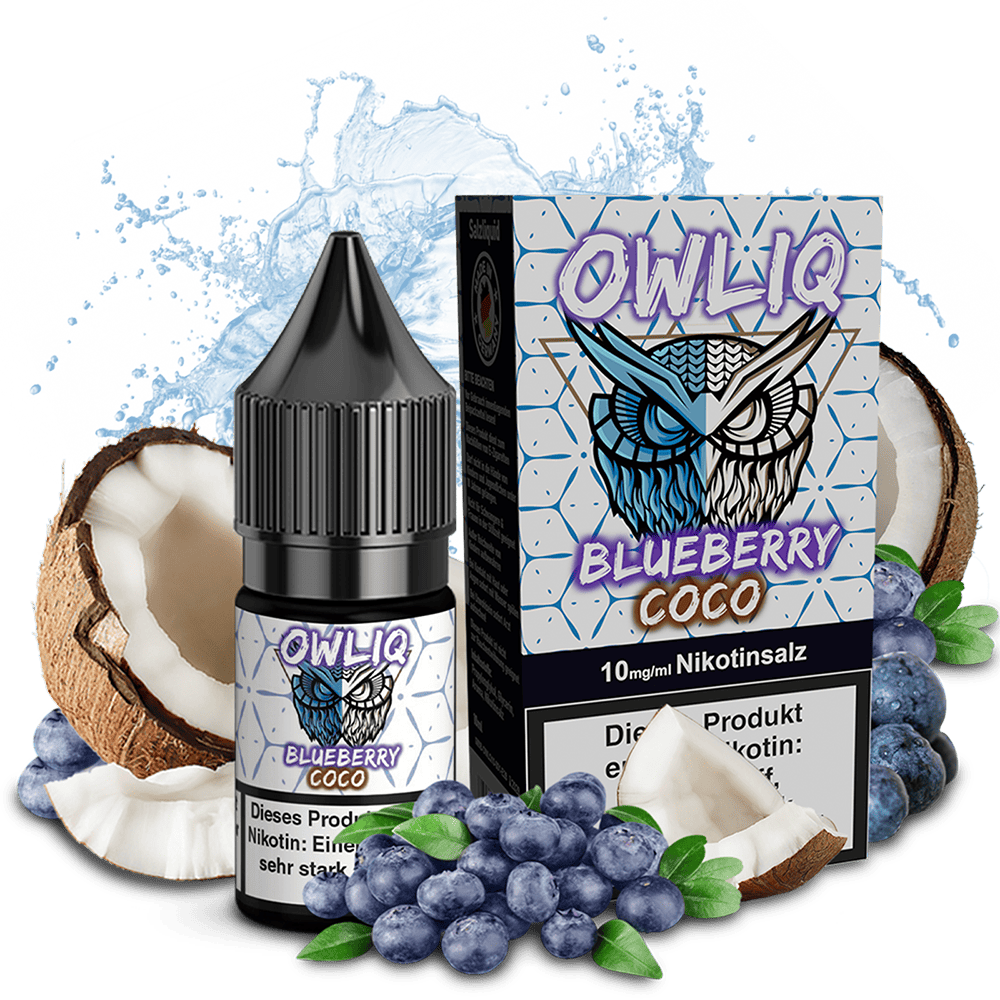 OWLIQ Nikotinsalz - Blueberry Coco - 10ml Liquid 10mg