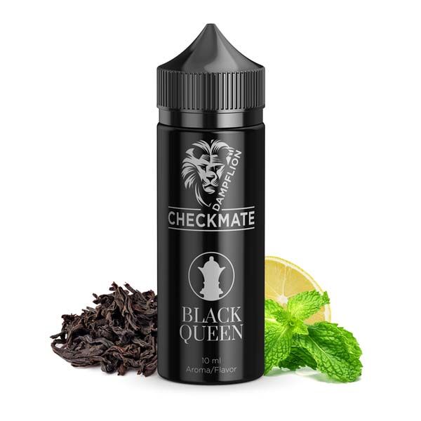 Dampflion Checkmate Longfill - Black Queen - 10ml Aroma in 120ml Flasche