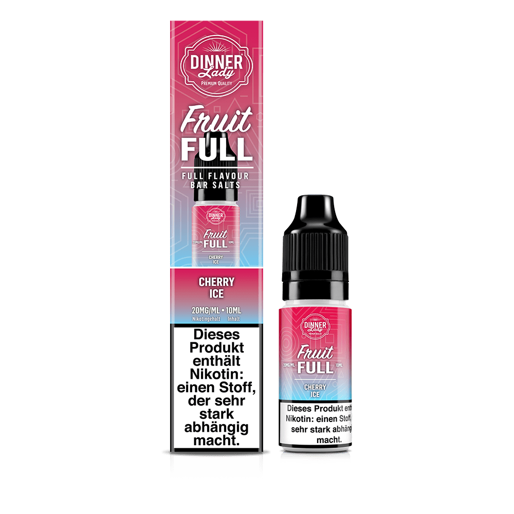 Dinner Lady Fruit Full Nikotinsalz - Cherry Ice - 10ml Liquid 20mg Dinner Lady Fruit Full Nikotinsalz - Cherry Ice - 10ml Liquid 20mg