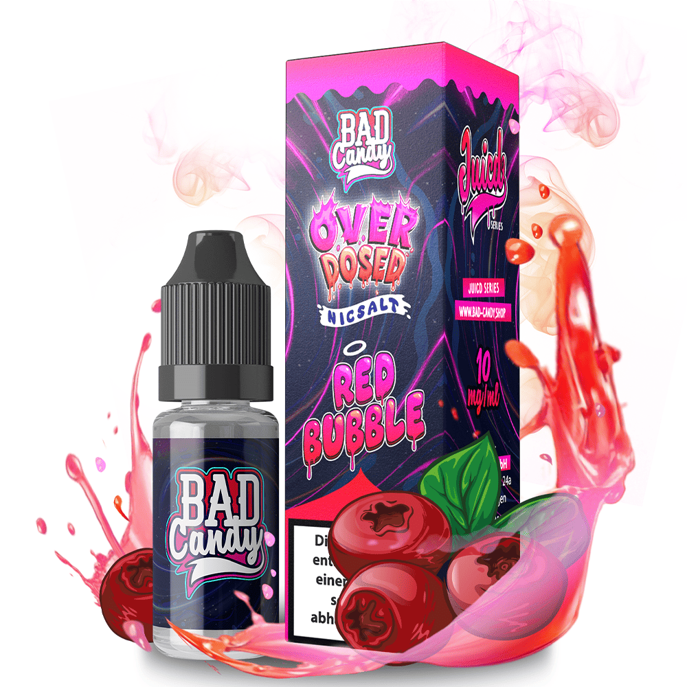Bad Candy Nikotinsalz - Red Bubble - Overdosed 10ml Liquid 10mg
