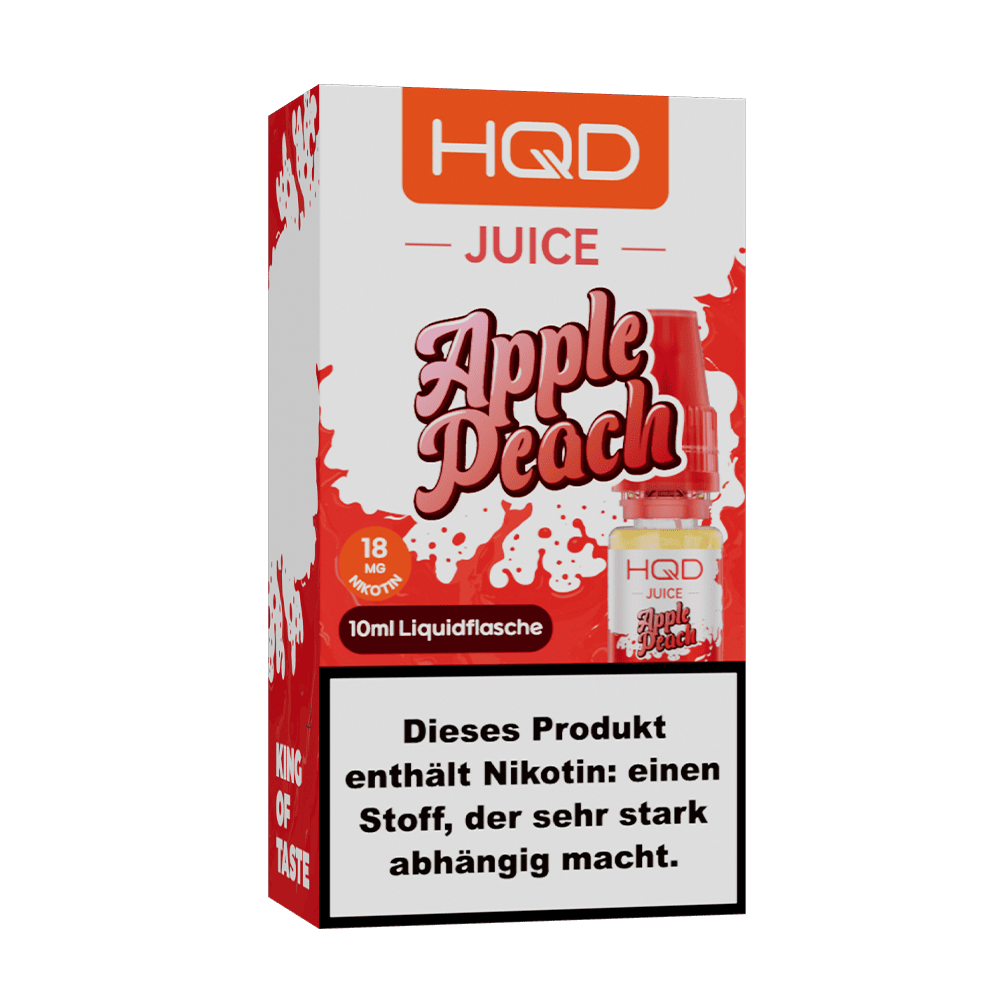 HQD Juice Nikotinsalz - Apple Peach - 10ml Liquid 18mg