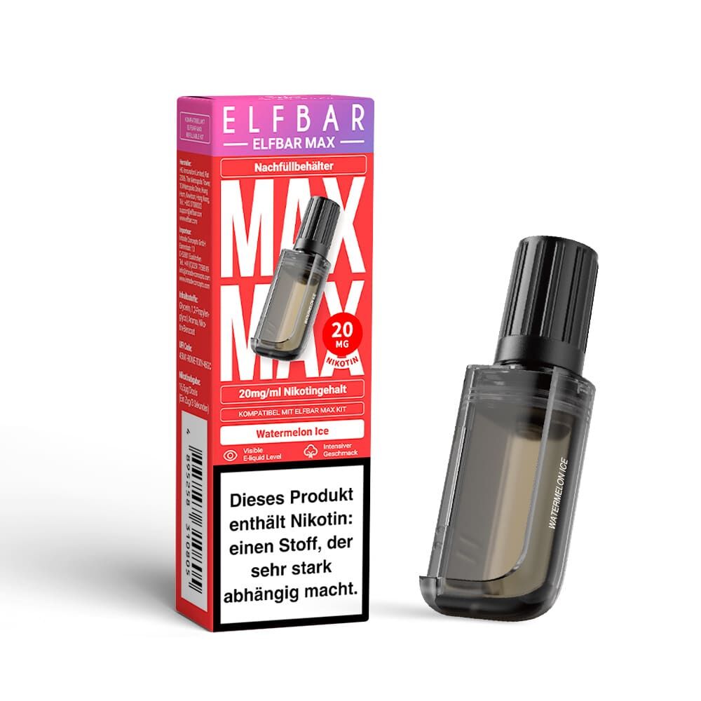 Elfbar MAX Refill Pod - Watermelon Ice - 20mg Nikotinsalz 10ml