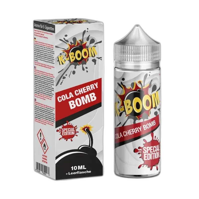 K-Boom Longfill - Cola Cherry Bomb - 10ml Aroma in 120ml Flasche