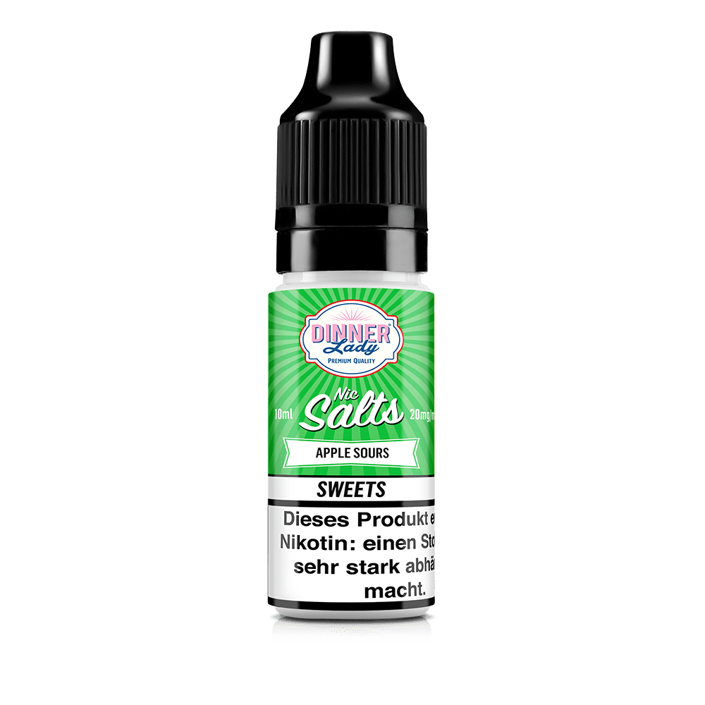 Dinner Lady Nikotinsalz - Apple Sours - 50/50 10ml Liquid 20mg
