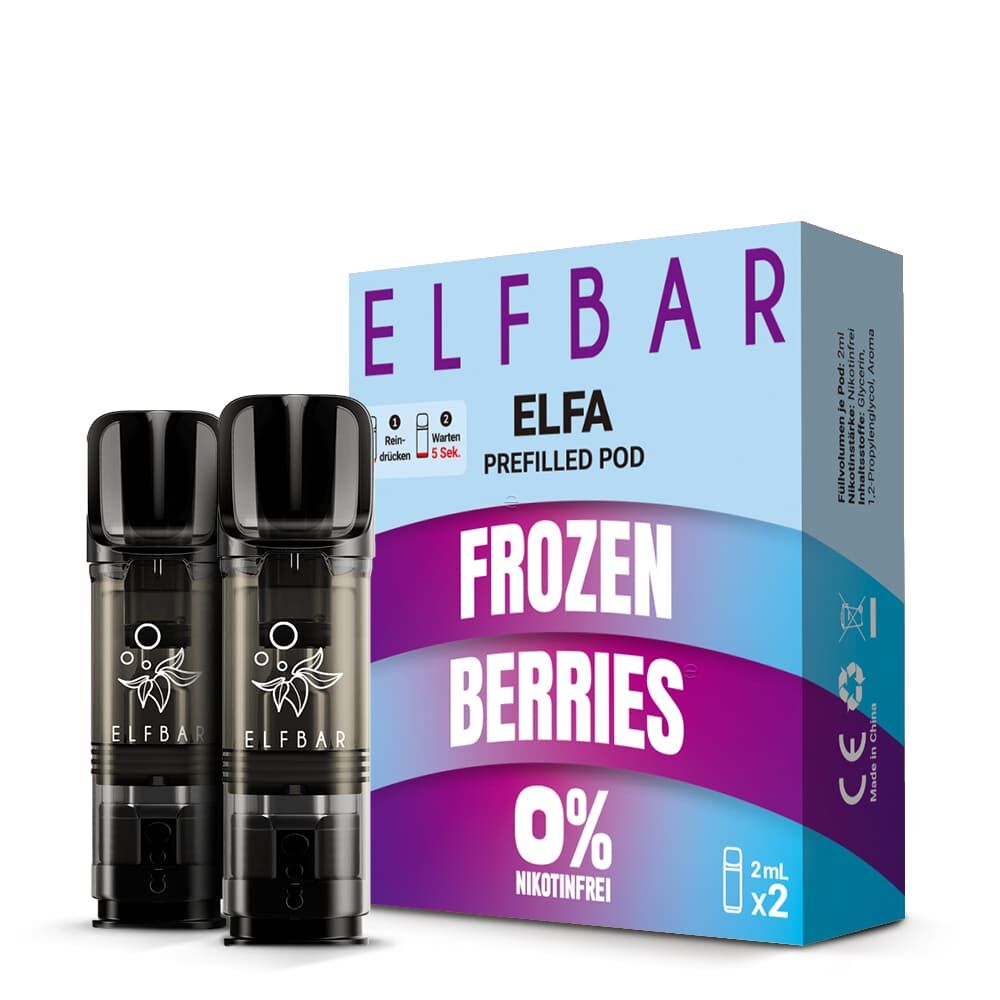2x Elfbar Elfa Einweg Pod - Frozen Berries - 0mg 2ml