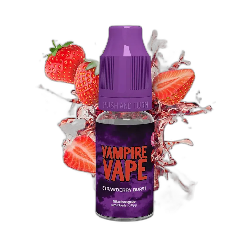 Vampire Vape Liquid - Strawberry Burst - 10ml 0mg