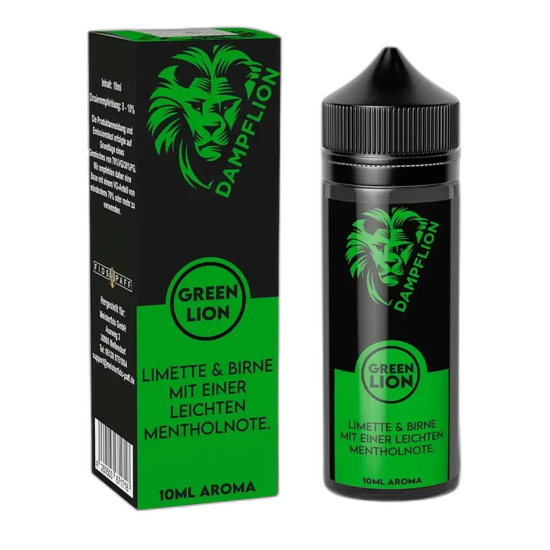 Dampflion Originals Longfill - Green Lion - 10ml Aroma in 120ml Flasche