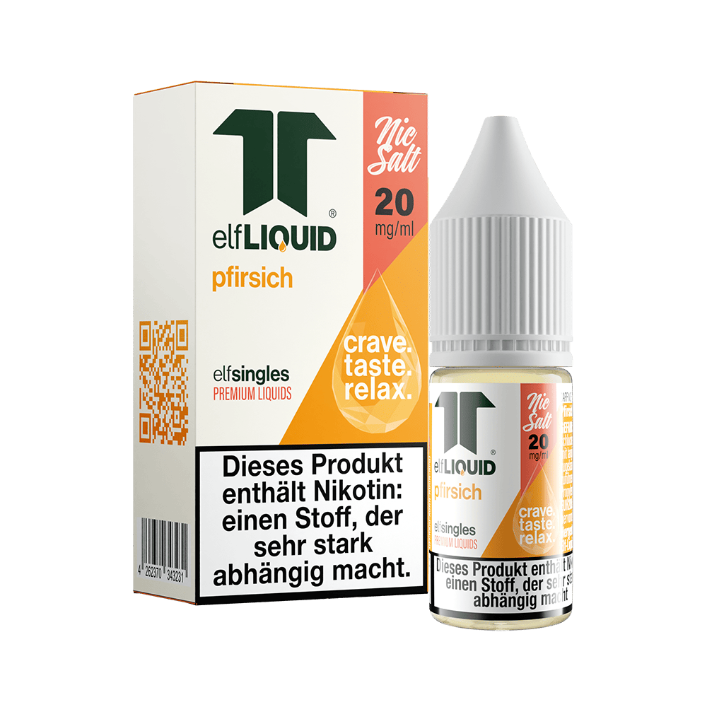 Elf-Liquid Nikotinsalz - Pfirsich - 10ml Liquid 20mg