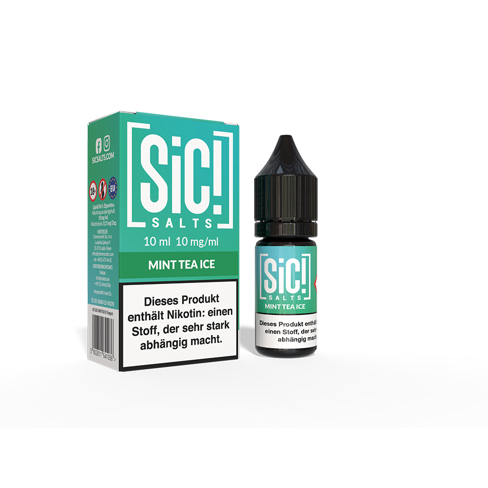 SIC Nikotinsalz - Mint Tea Ice -10ml Liquid 10mg