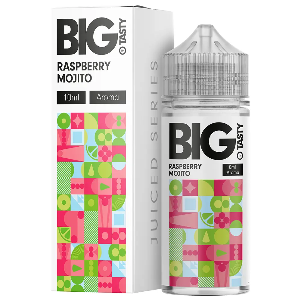 Big Tasty Longfill - Raspberry Moijto - 10ml Aroma in 120ml Flasche