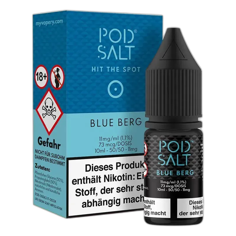 Pod Salt Core Nikotinsalz - Blue Berg - 10ml Liquid 11mg