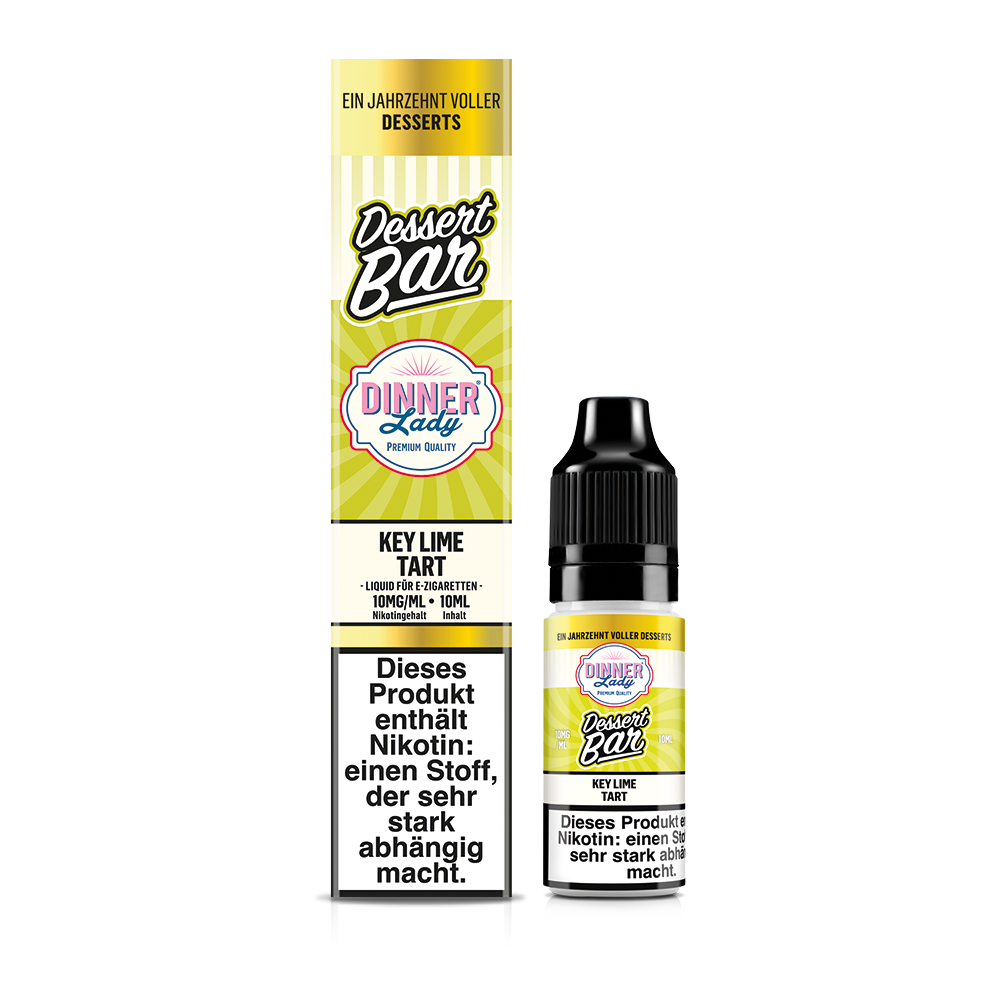 Dinner Lady Nikotinsalz - Key Lime Tart - 50/50 10ml Liquid 10mg Dinner Lady Nikotinsalz - Key Lime Tart - 50/50 10ml Liquid 10mg