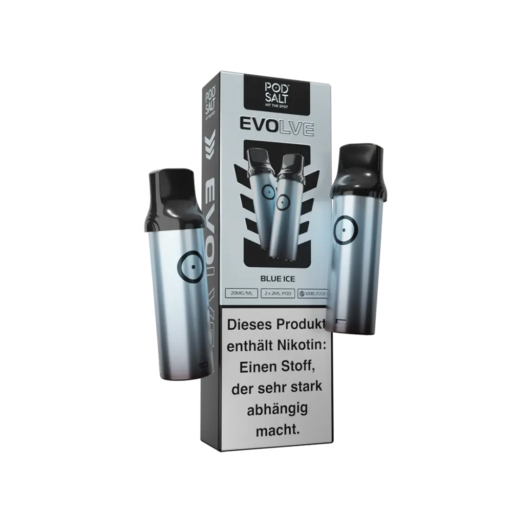 2x Pod Salt Evolve Einweg Pod - Blue Ice - 20mg Nikotinsalz 2ml