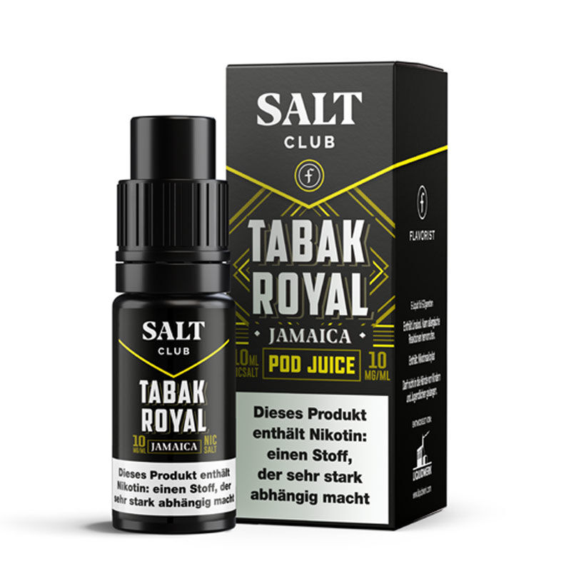 Salt Club Nikotinsalz - Flavorist Tabak Royal Jamaica - Liquid 10ml 10mg