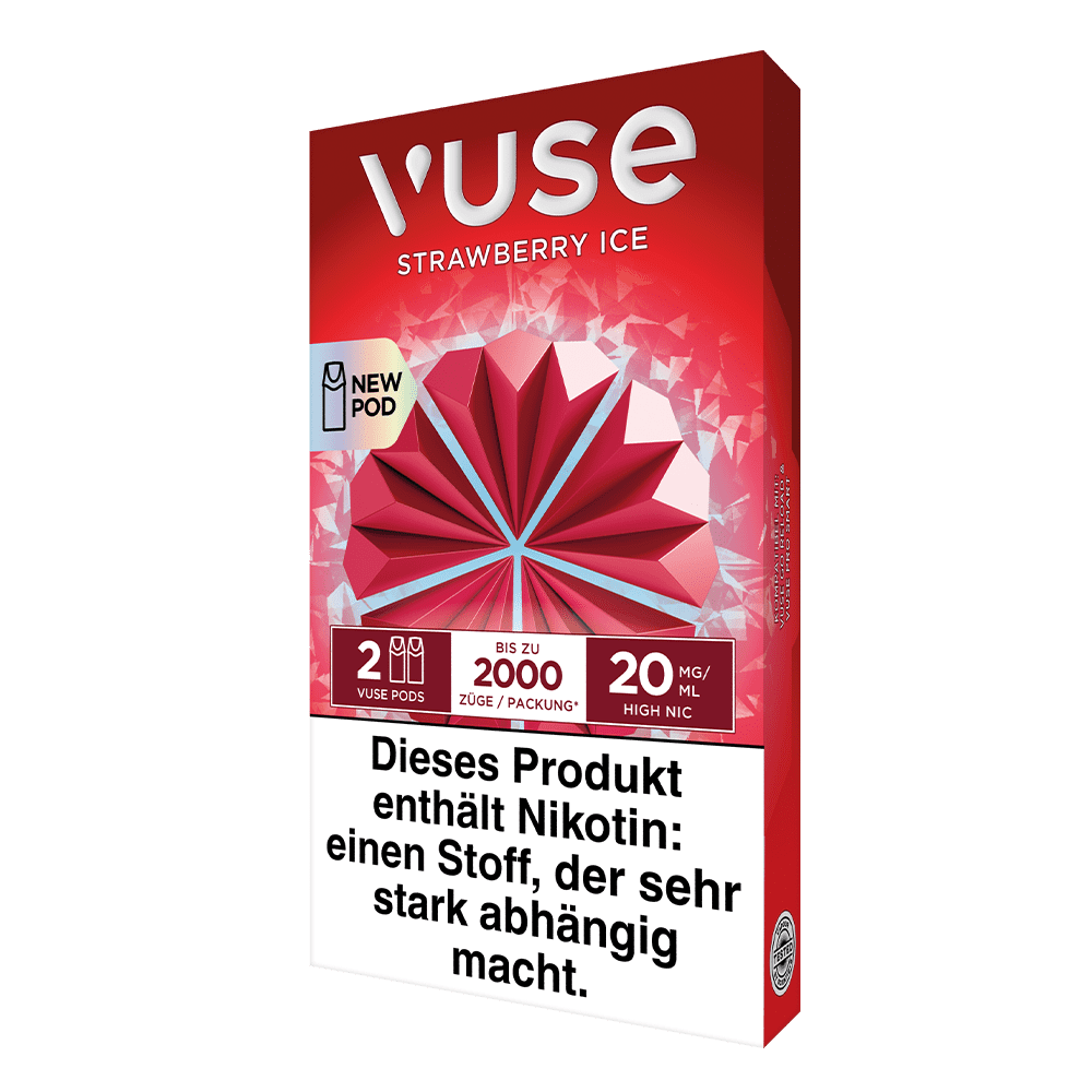 2x Vuse Pod Strawberry Ice Nic Salts 20mg