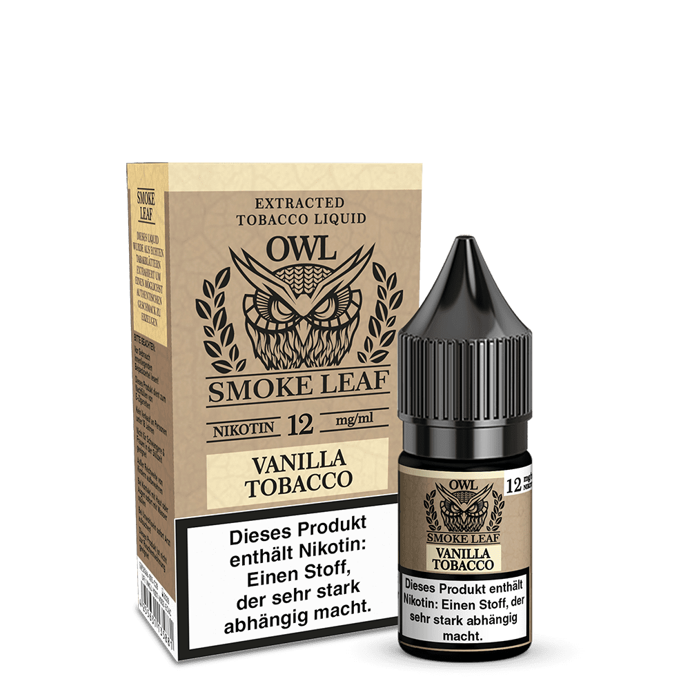 OWL Smoke Leaf Liquid - Vanilla Tobacco - 10ml 12mg