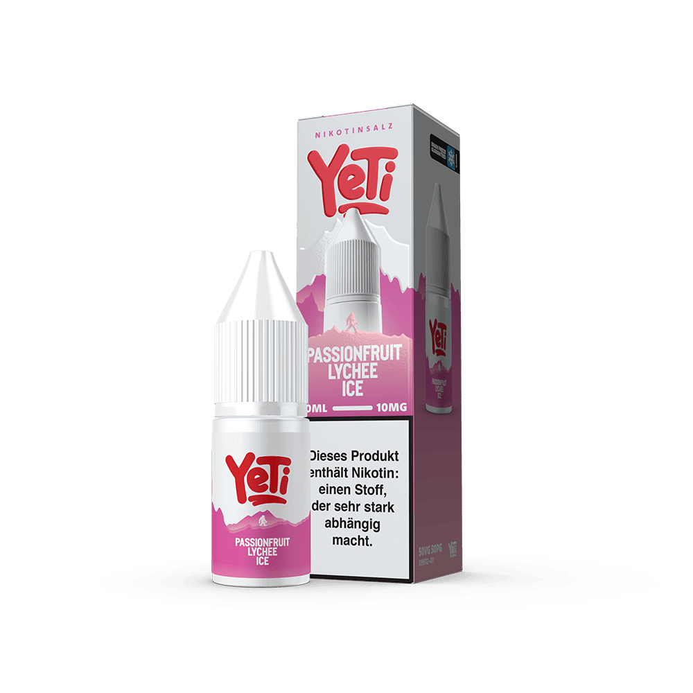 Yeti Summit Nikotinsalz - Passionfruit Lychee Ice - Overdosed 10ml Liquid 10mg