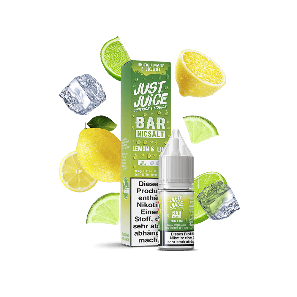 Just Juice Nikotinsalz - Lemon & Lime - 10ml Liquid 10mg
