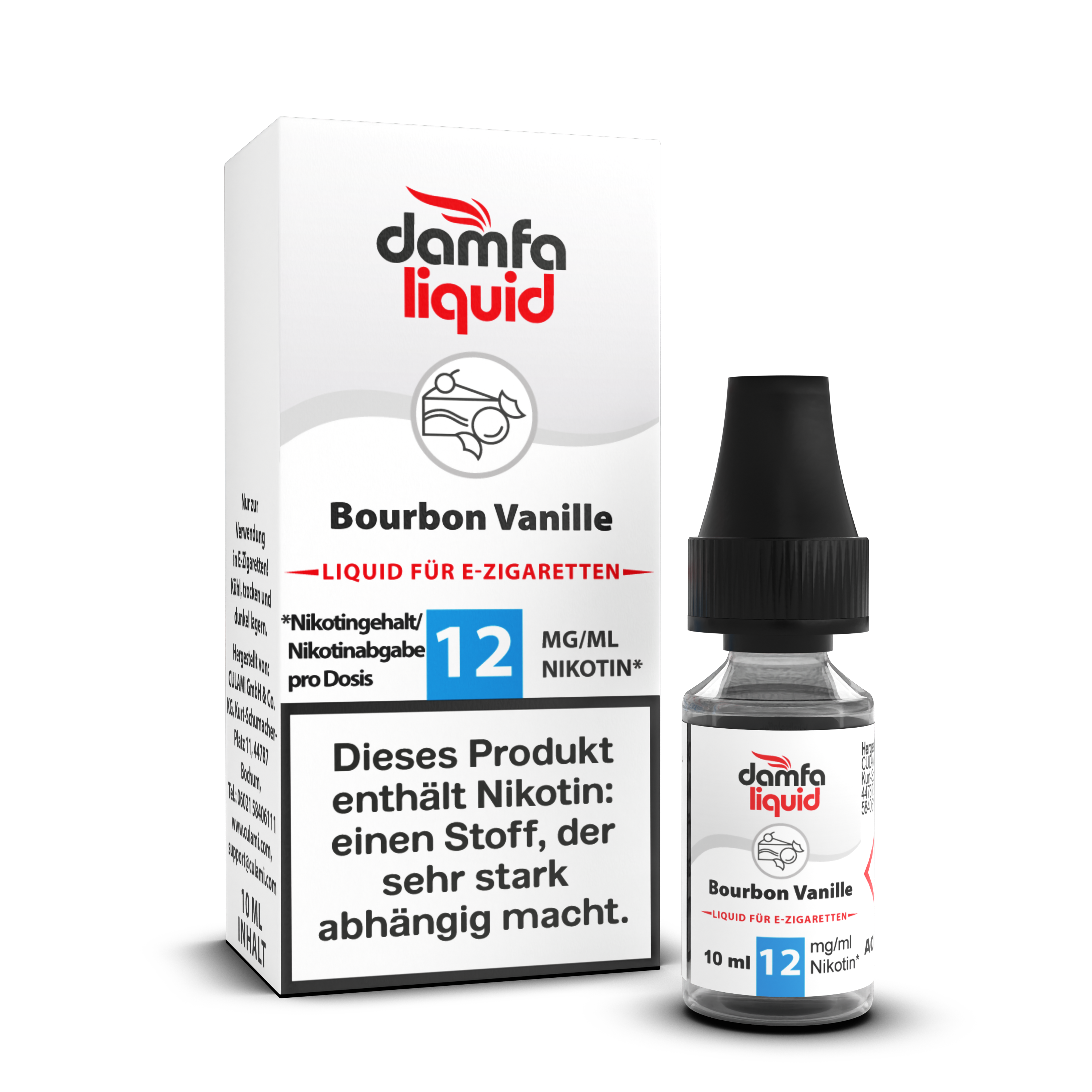 damfaliquid Bourbon Vanille 12mg 10ml