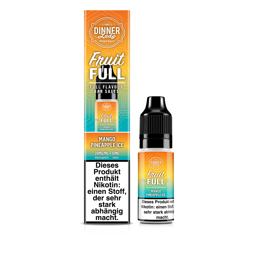 Dinner Lady Fruit Full Nikotinsalz - Mango Pineapple Ice - 10ml Liquid 20mg
