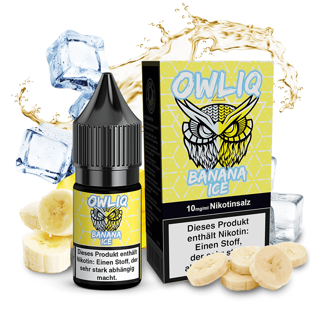 OWLIQ Nikotinsalz - Banana Ice - 10ml Liquid 10mg