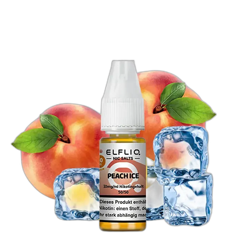 Elfliq by Elfbar Nikotinsalz - Peach Ice - Liquid 10mg 10ml