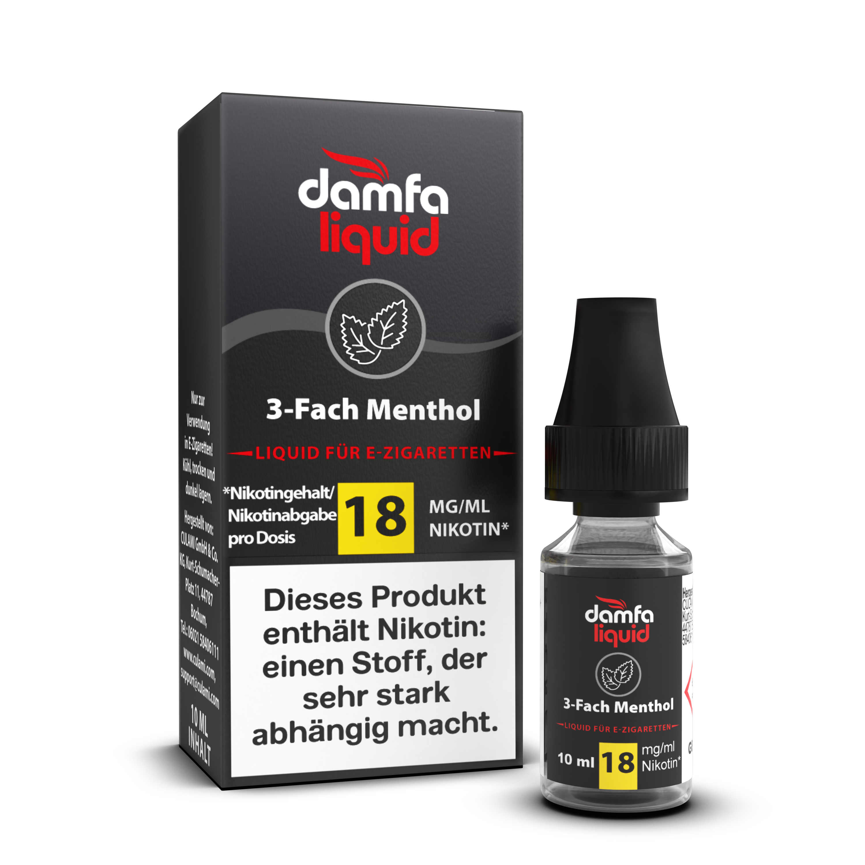damfaliquid 3 Fach Menthol V2 18mg 10ml