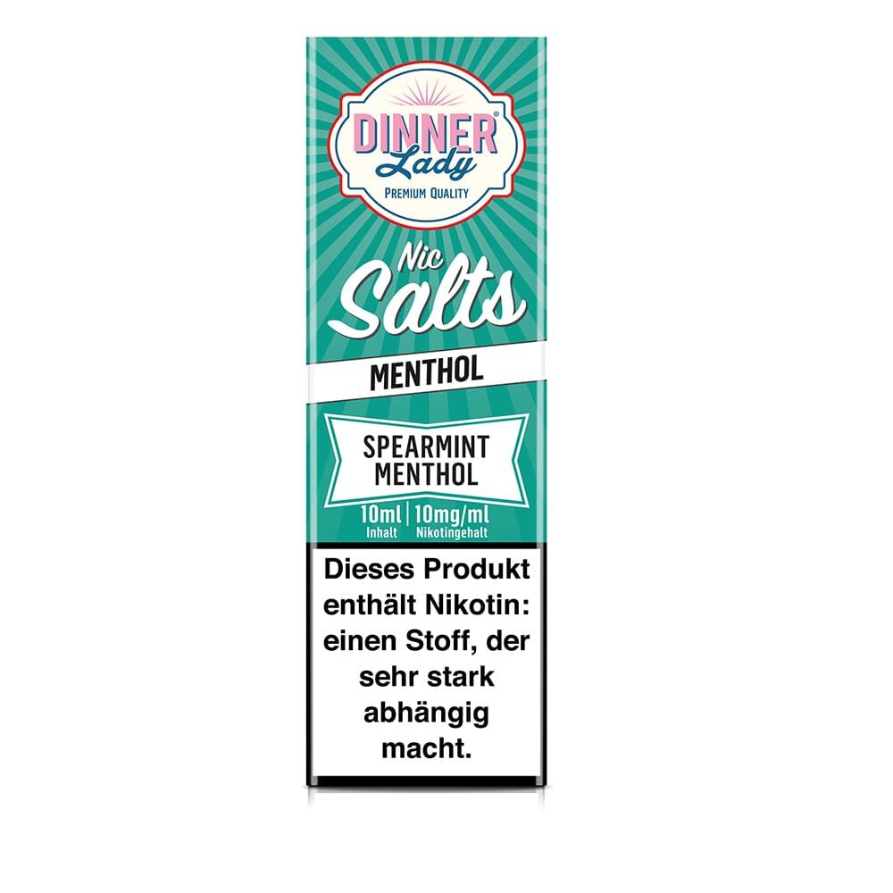 Dinner Lady Nikotinsalz - Spearmint Menthol - 50/50 10ml Liquid 10mg